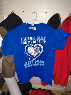 Fruit of the Loom Blue Autism Awareness Kids T-Shirt